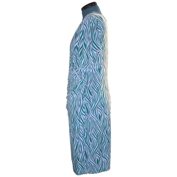 BLACK LABEL EVAN PICONE Women's Old Money Green & Black Zebra Print Dress- 16W - Picture 4 of 7